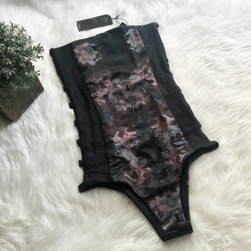 New Tavik + Dark Floral One Piece - Size XS